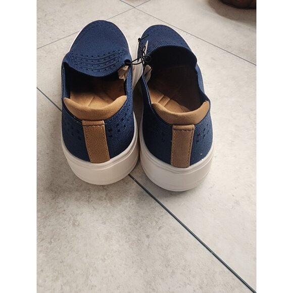 Dearfoams Womens Navy Blue Original Comfort Slip-On Sneakers 7.5 - Picture 3 of 7